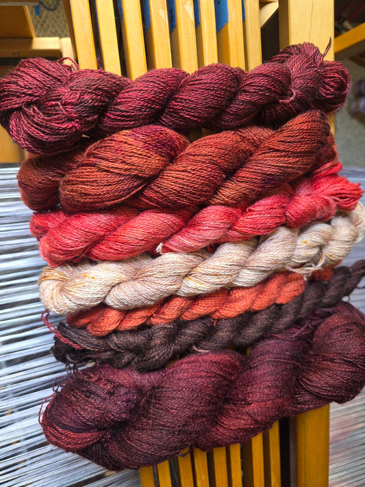 12/2nm 50% tussah 40% merino 10% cashmere