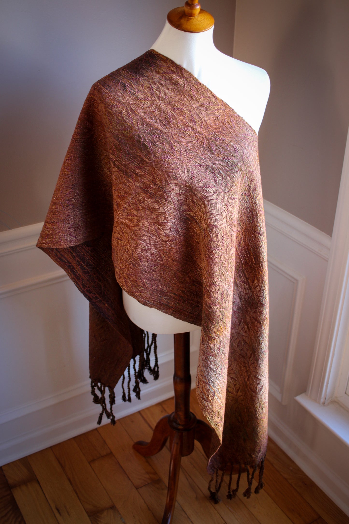 2 meter Scarf, twisted fringe