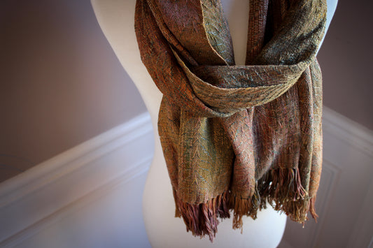 2 meter Scarf, loose fringe